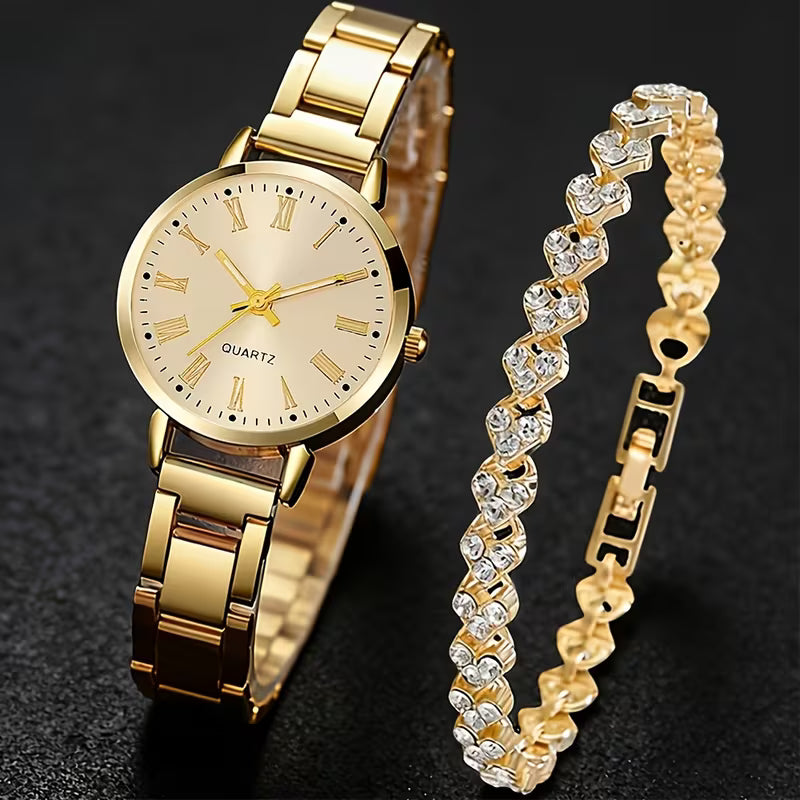 Women's Quartz Watch + Romantic Inscription Roman