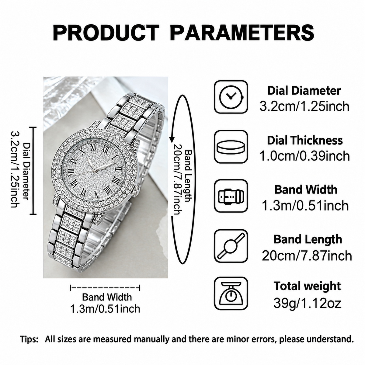 AuraHouse™ Elegant 7-Piece Watch & Jewellery Gift Set