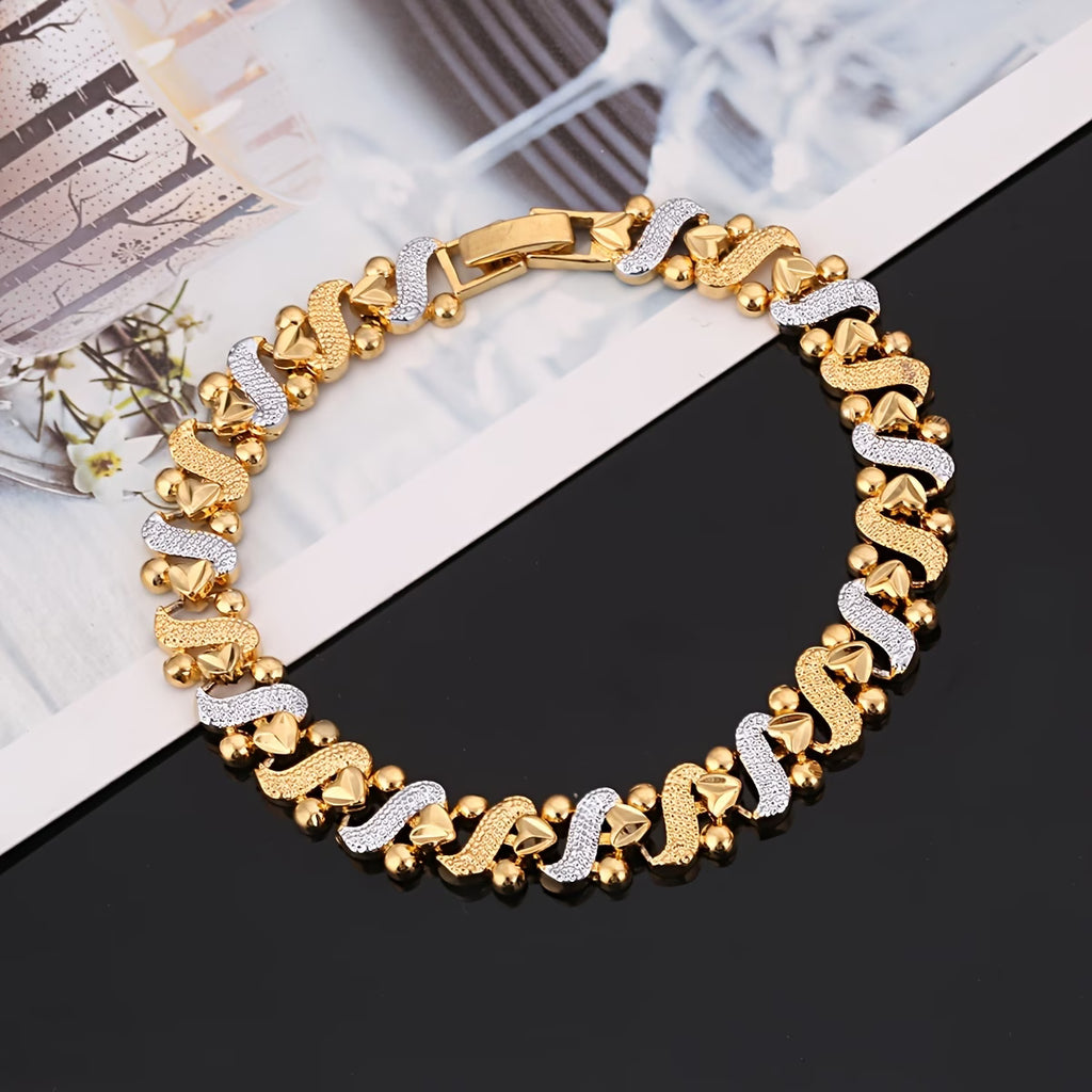 Golden Heart Elegance Bracelet